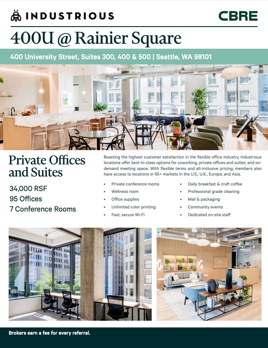 400 University St, Seattle, WA for lease Interior Photo- Image 1 of 11