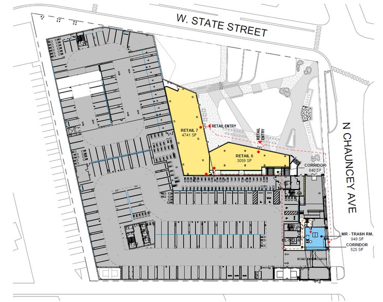 135 S Chauncey Ave, West Lafayette, IN à louer - Plan de site - Image 3 de 3