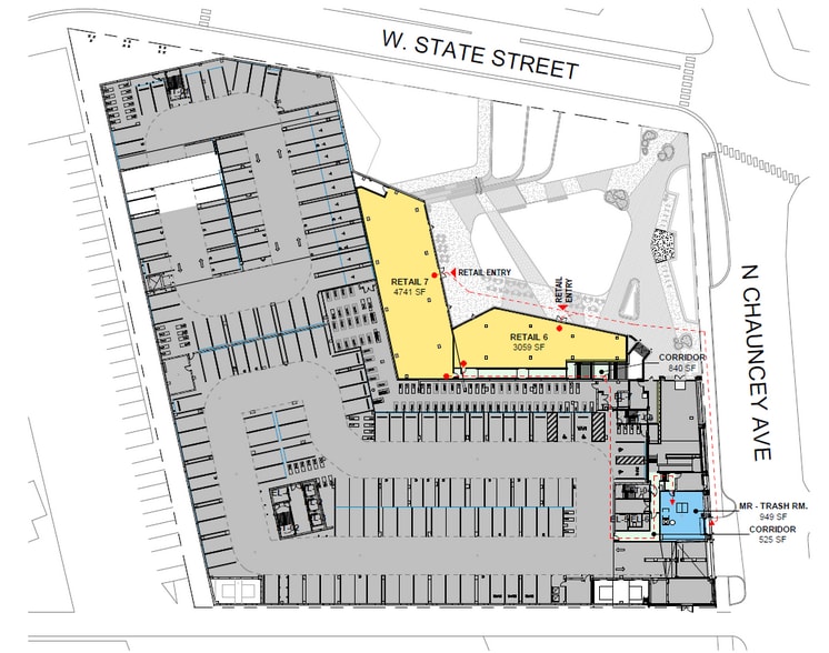 135 S Chauncey Ave, West Lafayette, IN for lease - Site Plan - Image 3 of 3