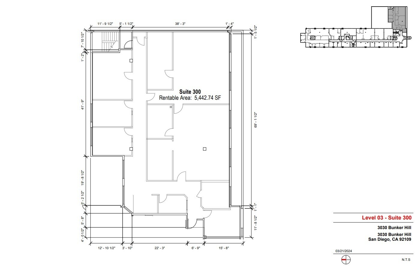 3030 Bunker Hill St, San Diego, CA for lease Floor Plan- Image 1 of 1