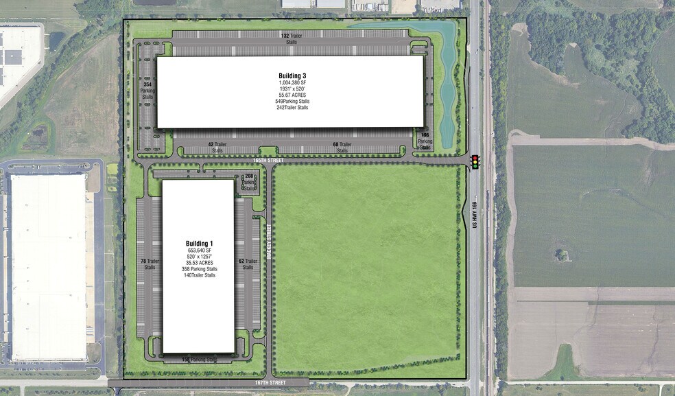 16425 S US 169 Hwy, Olathe, KS à vendre - Plan de site - Image 2 de 2