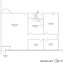 1000 Stevenson Ct, Roselle, IL for lease Floor Plan- Image 1 of 2
