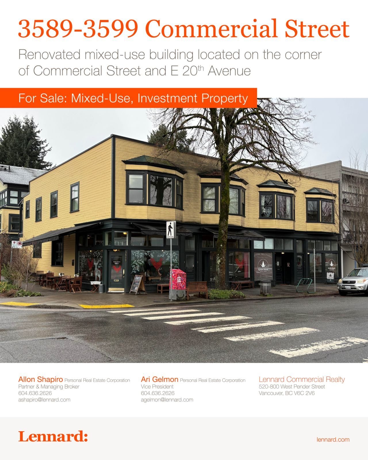 3589 Commercial St, Vancouver, BC for sale Building Photo- Image 1 of 2
