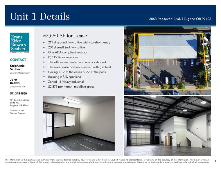 2063 Roosevelt Blvd, Eugene, OR for lease - Building Photo - Image 3 of 5