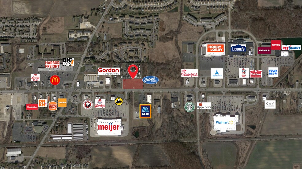 1811 N Telegraph Rd, Monroe, MI à louer - Aérien - Image 3 de 3