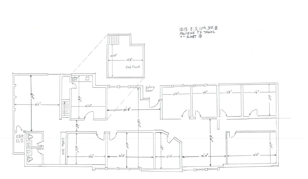 1215-1219 E South 11th St, Abilene, TX for lease Floor Plan- Image 1 of 1