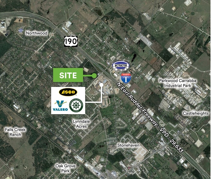 Earl Rudder Freeway and Wilkes Street, Bryan, TX for sale - Aerial - Image 2 of 2