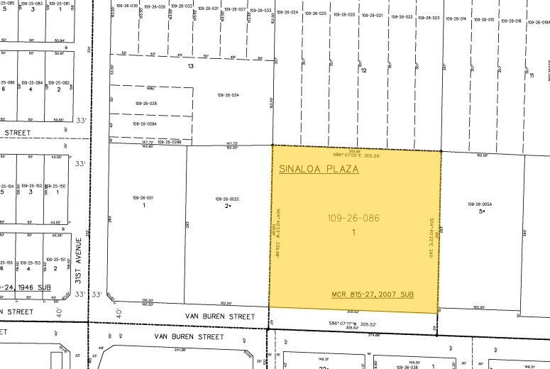 3020-3024 W Van Buren St, Phoenix, AZ à louer - Plan cadastral - Image 2 de 13