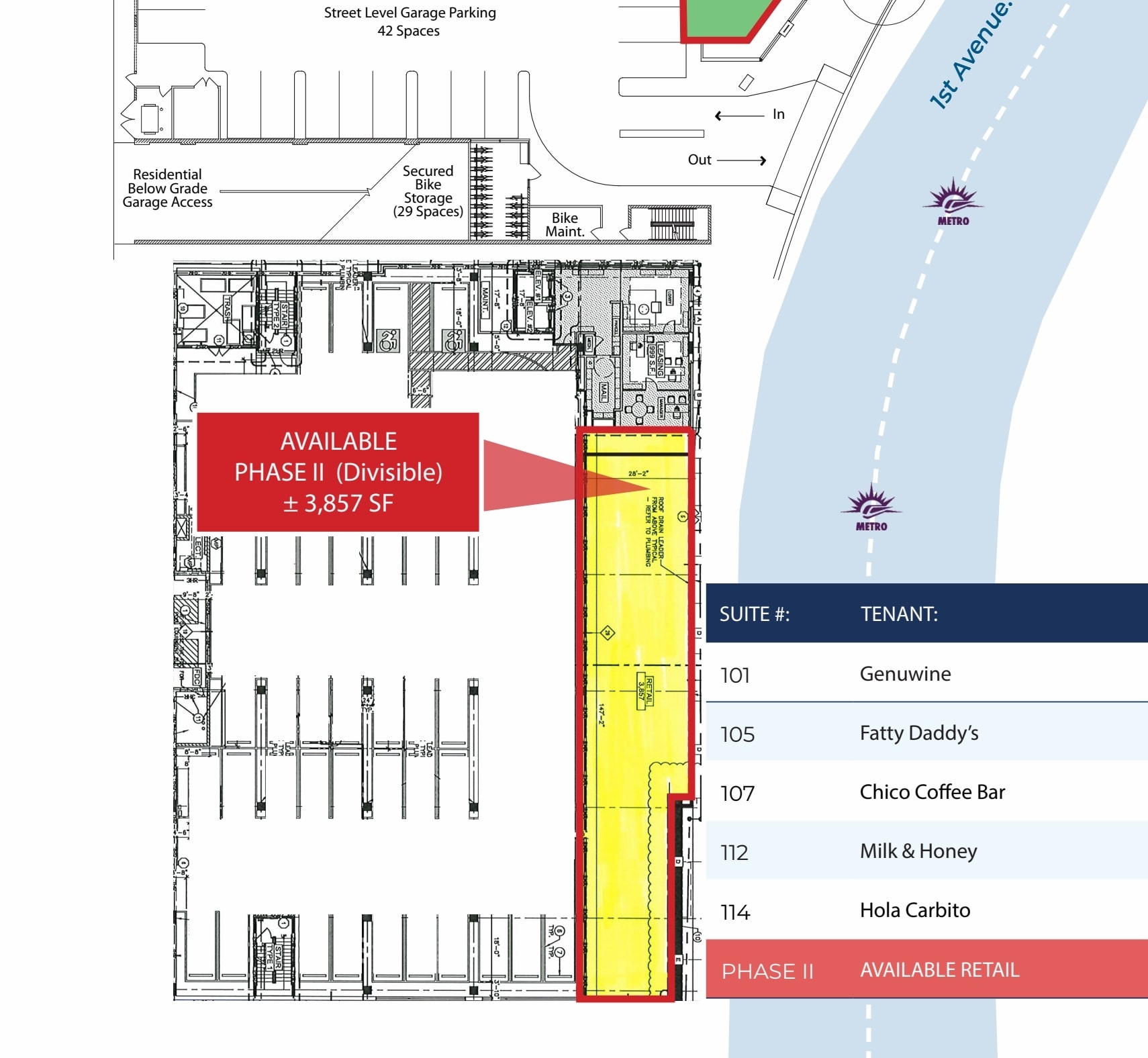 888 N 1st Ave, Phoenix, AZ à louer Plan de site- Image 1 de 2