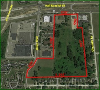 More details for 12414 Hall Rd, Sterling Heights, MI - Land for Lease