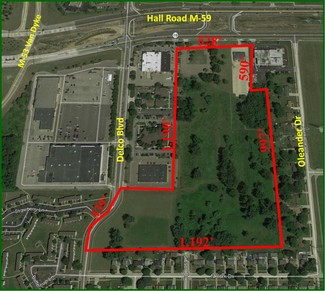 More details for 12414 Hall Rd, Sterling Heights, MI - Land for Lease