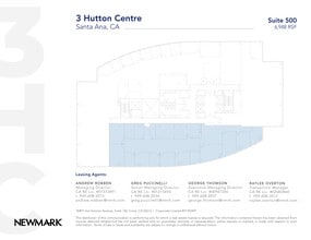 3 Hutton Centre Dr, Santa Ana, CA à louer Plan d’étage- Image 1 de 3