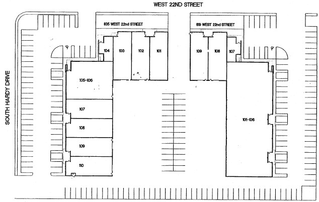 835 W 22nd St, Tempe, AZ à louer - Plan de site - Image 3 de 3