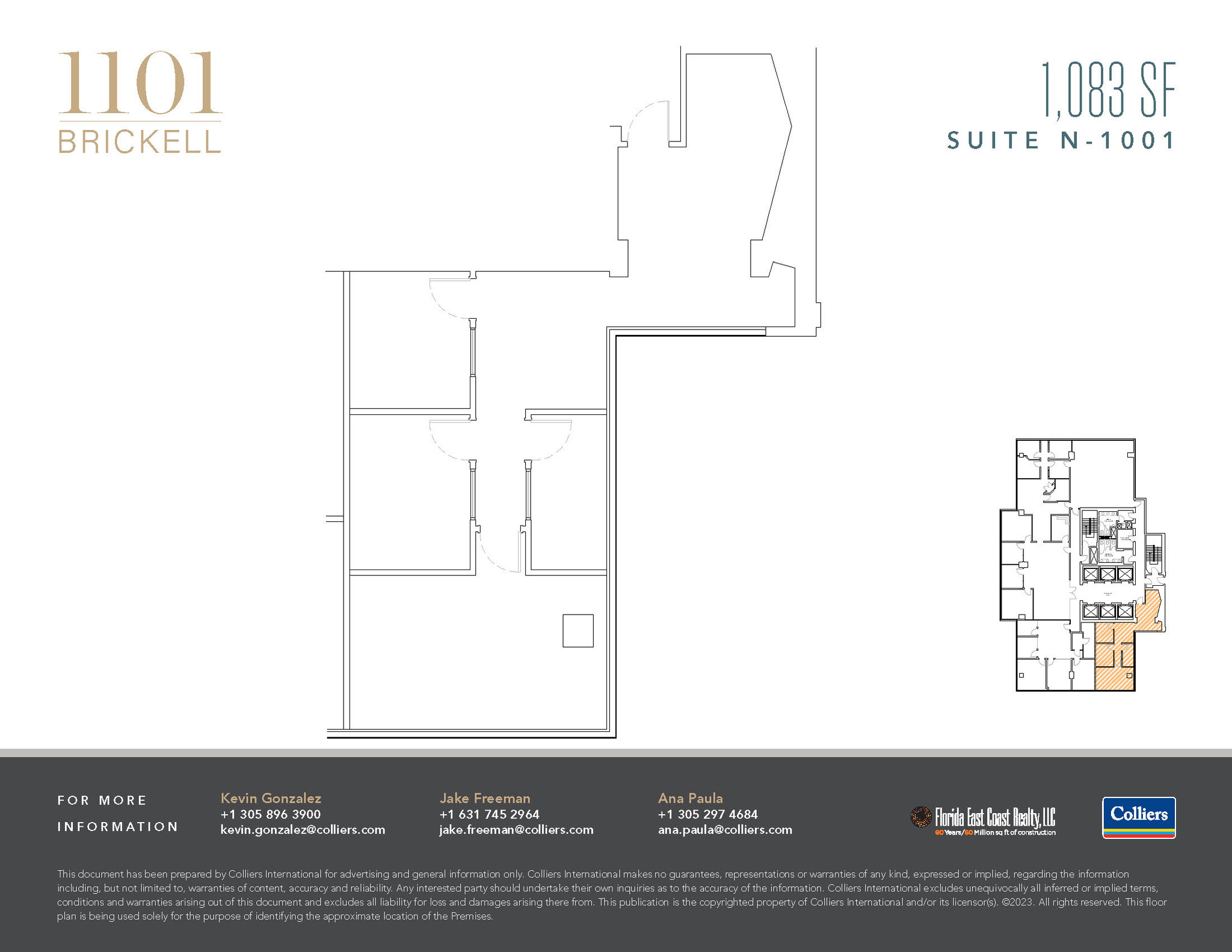 1101 Brickell Ave, Miami, FL for lease Floor Plan- Image 1 of 1