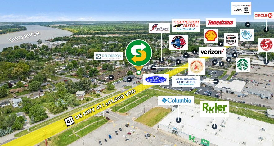 2525 US Highway 41 N, Henderson, KY à vendre - Photo du bâtiment - Image 3 de 3