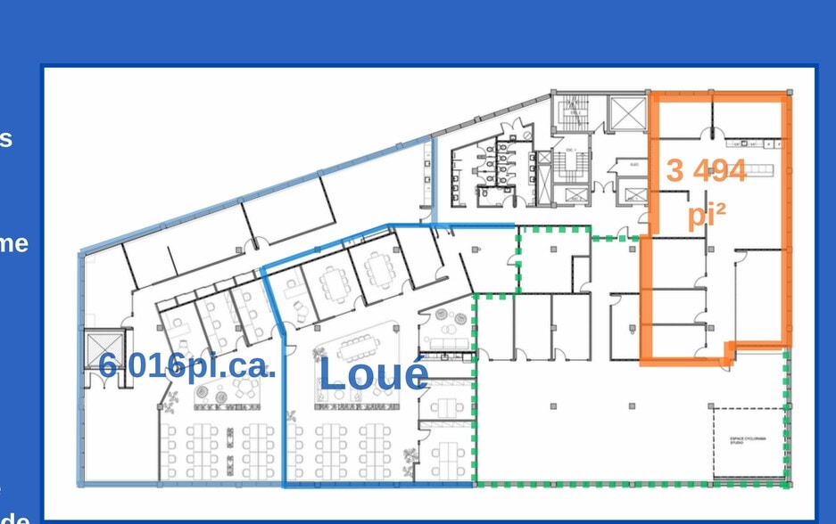 90 Rue Beaubien O, Montréal, QC for lease - Floor Plan - Image 3 of 11