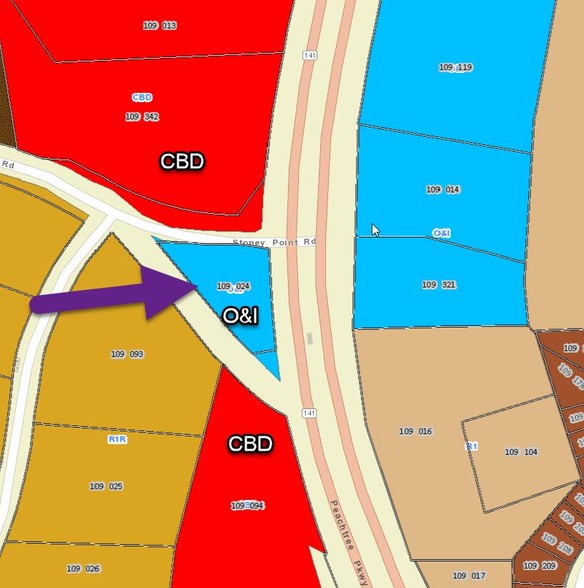1110 Stoney Point Rd, Cumming, GA for lease - Plat Map - Image 3 of 14