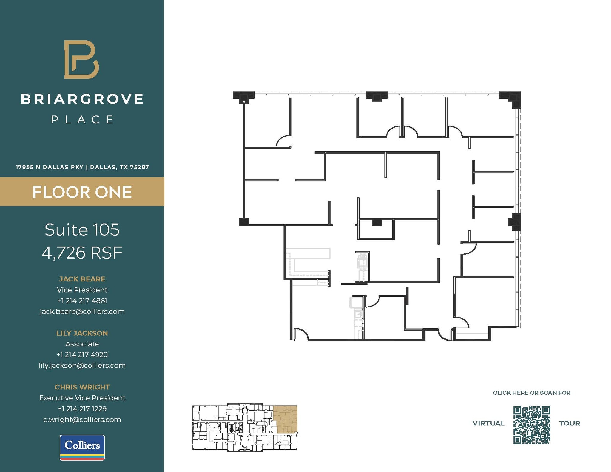 17855 N Dallas Pky, Dallas, TX for lease Floor Plan- Image 1 of 1