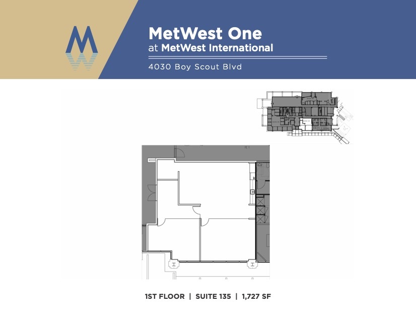 4010 W Boy Scout Blvd, Tampa, FL à louer Plan d’étage- Image 1 de 1