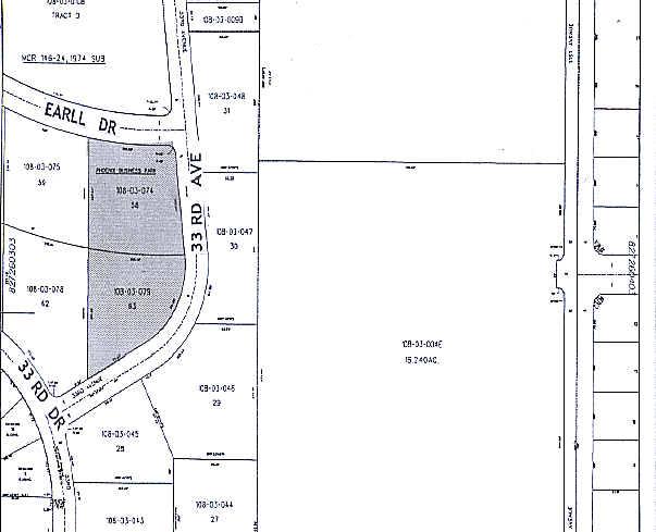 3311-3347 W Earll Dr, Phoenix, AZ à louer - Plan cadastral - Image 3 de 7