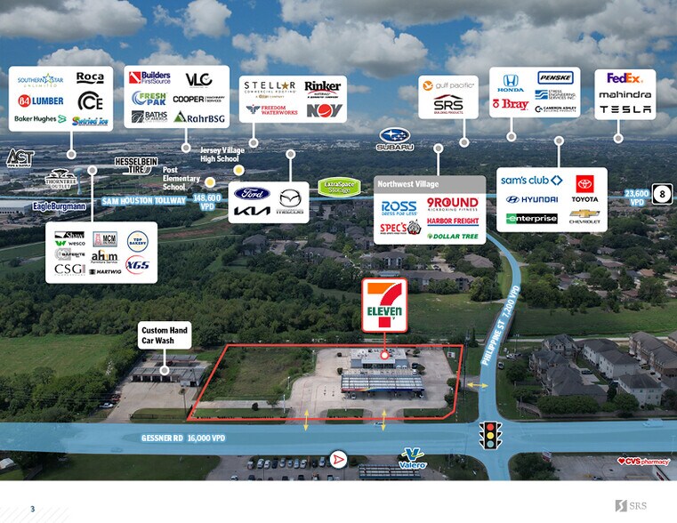 7677 Gessner Rd, Houston, TX à vendre - Photo du bâtiment - Image 3 de 11