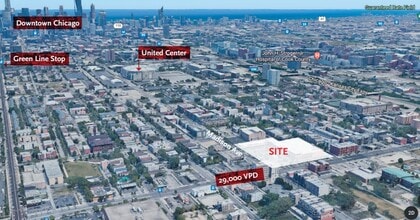 2333 W Madison St, Chicago, IL - AERIAL  map view