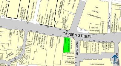 26-28 Tavern St, Ipswich à louer Goad Map- Image 2 de 2