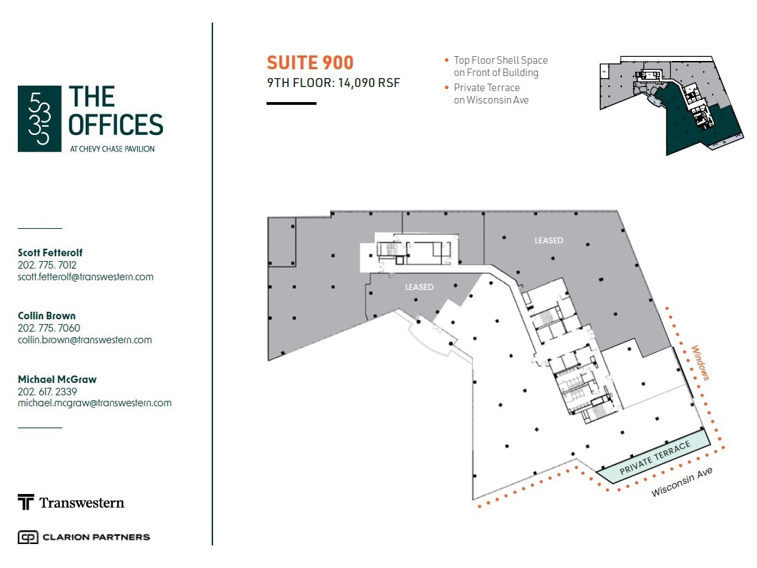 5335 Wisconsin Ave NW, Washington, DC à louer Plan d’étage- Image 1 de 9