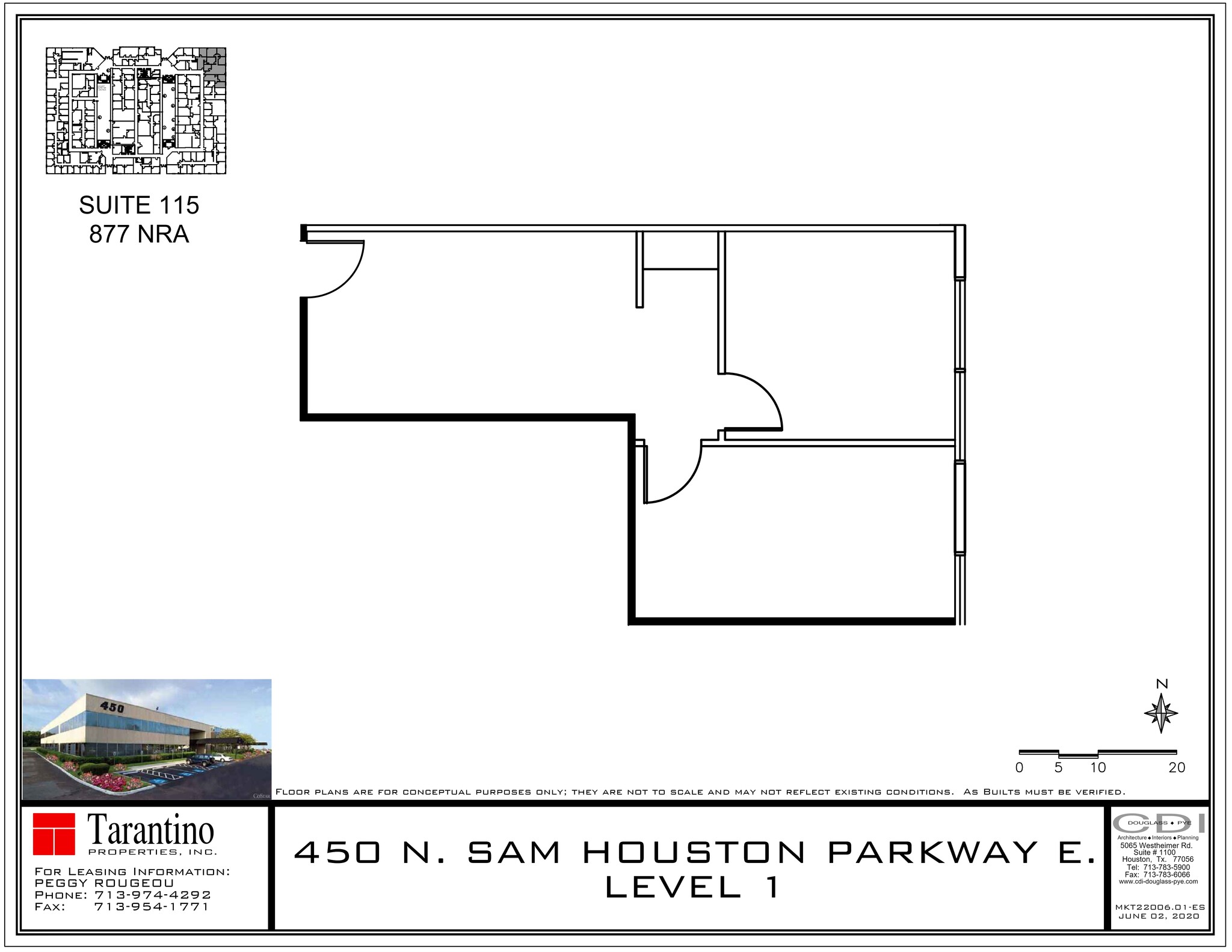 450 N Sam Houston Pky E, Houston, TX à louer Plan de site- Image 1 de 1