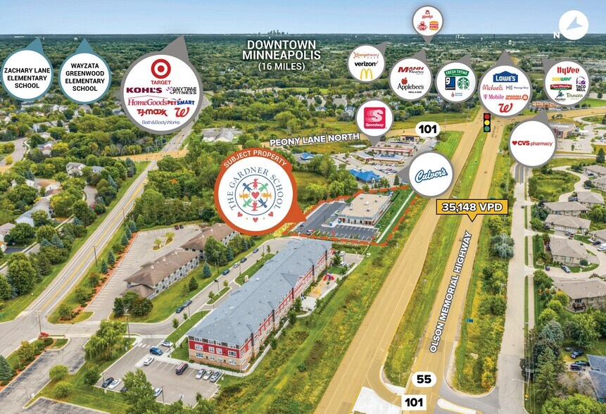 18265 45th Ave N, Plymouth, MN à vendre - Aérien - Image 2 de 2