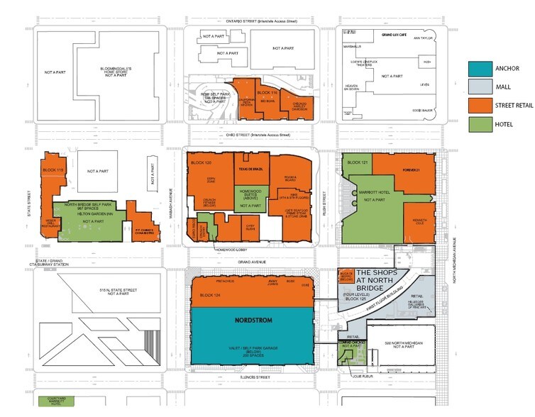 520 N Michigan Ave, Chicago, IL à louer - Plan de site - Image 3 de 10