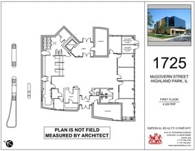 1725 N McGovern St, Highland Park, IL for lease Floor Plan- Image 1 of 5