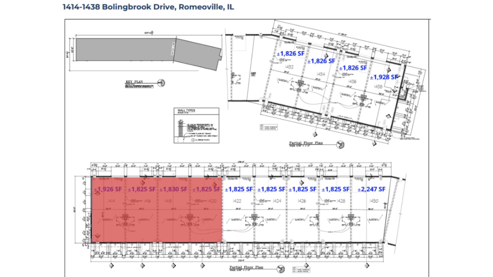 1414-1440 Bolingbrook Dr, Romeoville, IL for lease Floor Plan- Image 1 of 1