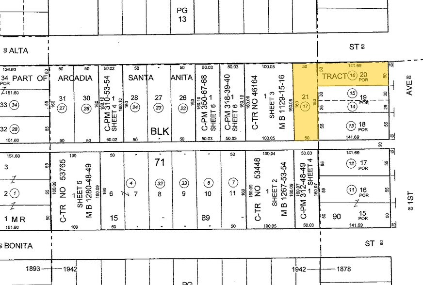 101 S 1st Ave, Arcadia, CA à vendre - Plan cadastral - Image 1 de 1