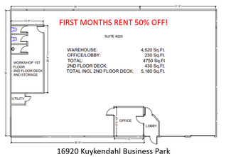 16920 Kuykendahl Rd, Houston, TX à louer Plan d  tage- Image 1 de 1