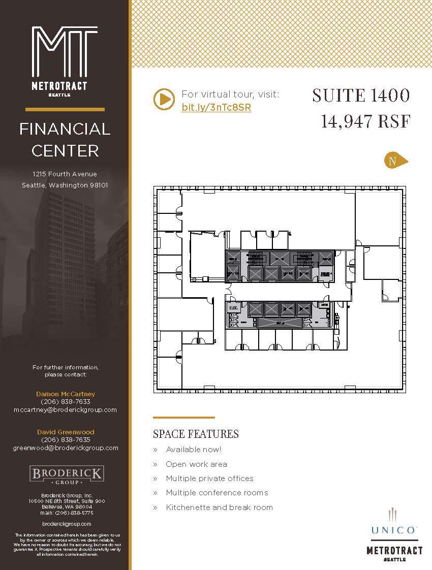 1215 4th Ave, Seattle, WA à louer Plan d’étage- Image 1 de 1