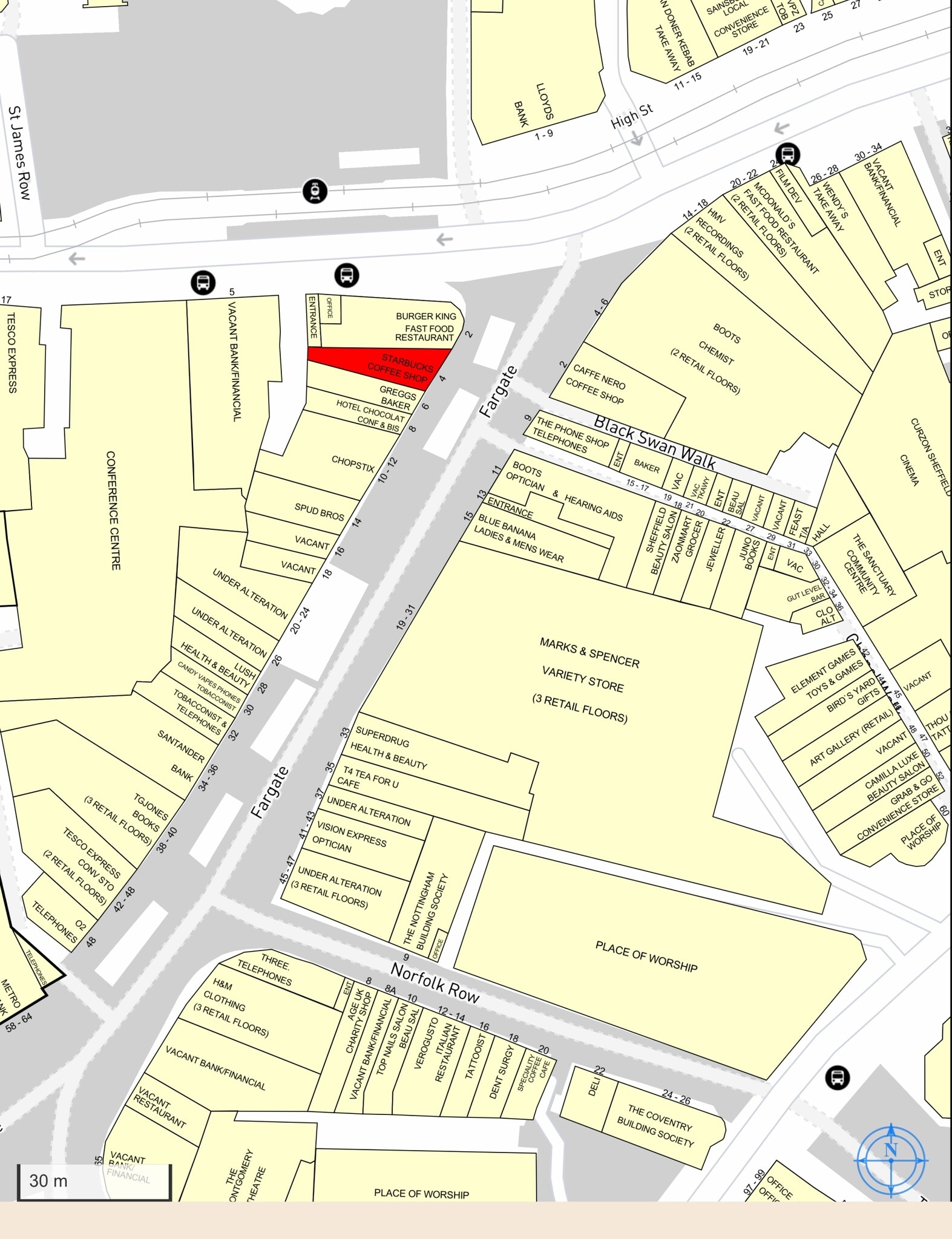 Division St, Sheffield à louer Plan de site- Image 1 de 2