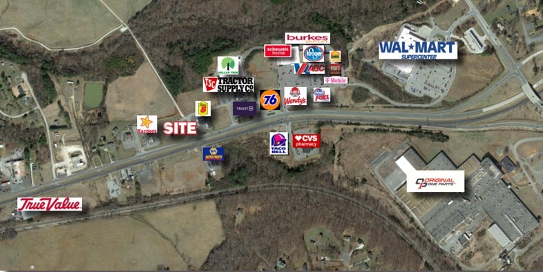 Richmond Highway, Appomattox, VA for sale Aerial- Image 1 of 2