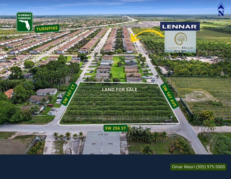 25525 SW 107th Ct, Homestead, FL for sale - Aerial - Image 2 of 9