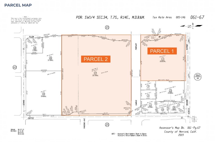 0 campus Pky, Merced, CA à vendre - Plan cadastral - Image 2 de 2