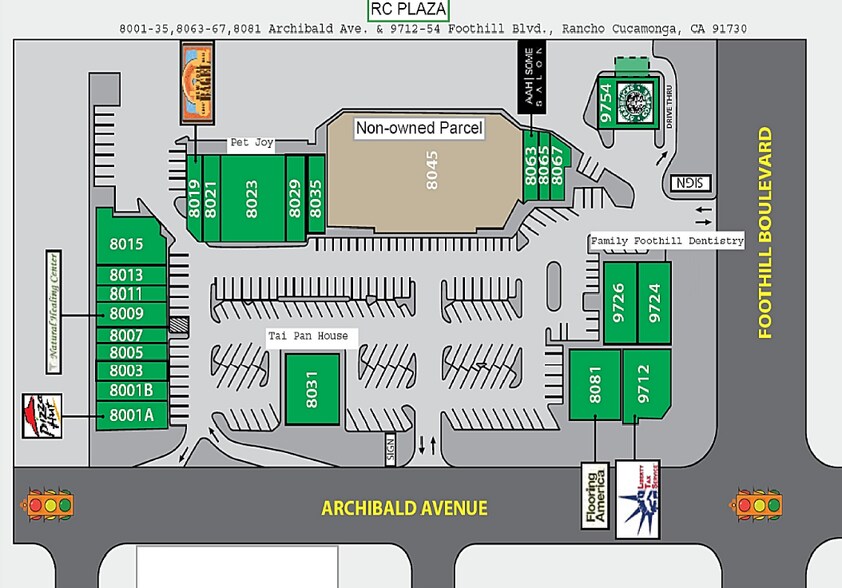 8001-8081 Archibald Ave, Rancho Cucamonga, CA for lease - Site Plan - Image 3 of 3