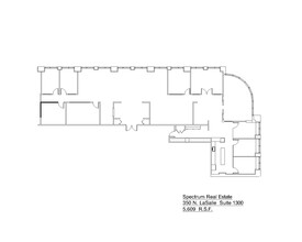 350 N LaSalle St, Chicago, IL à louer Plan d’étage- Image 1 de 1