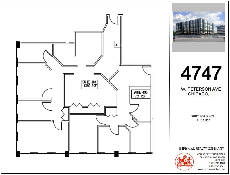 4747 W Peterson Ave, Chicago, IL for lease Floor Plan- Image 1 of 7
