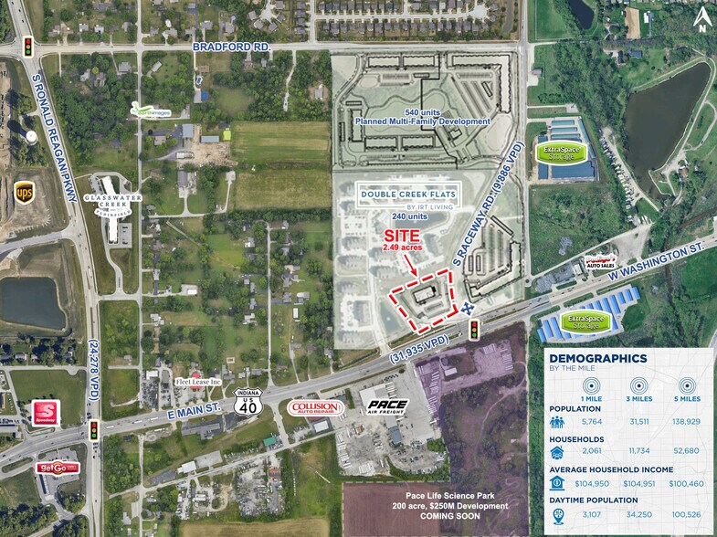 Main St. and Raceway Rd., Indianapolis, IN for sale - Building Photo - Image 1 of 3
