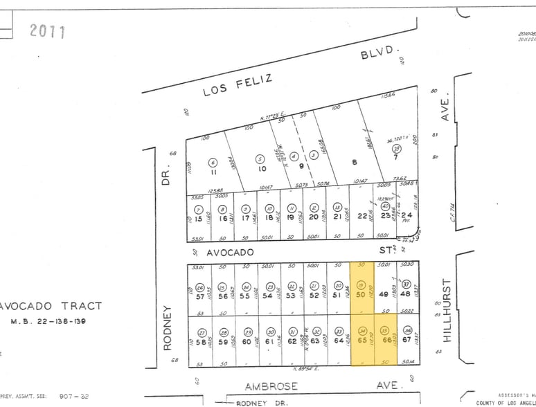 4507 Ambrose Ave, Los Angeles, CA for sale - Plat Map - Image 1 of 1