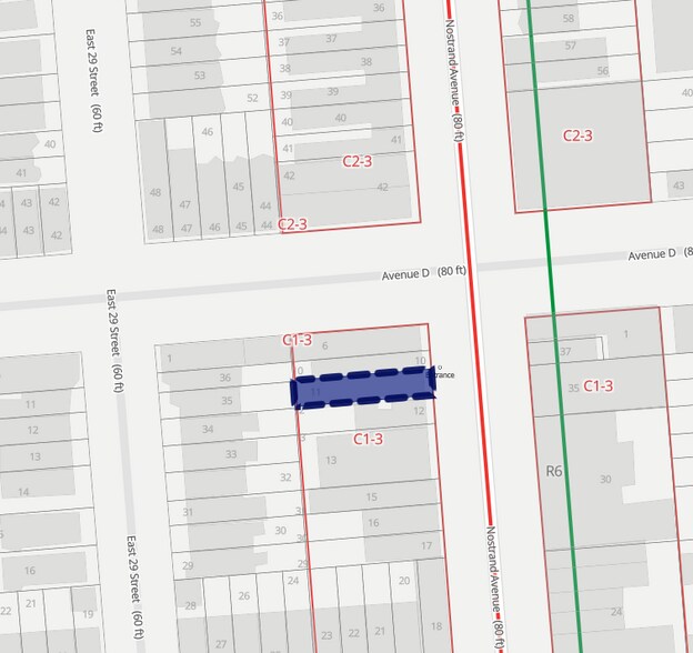 1844 Nostrand Ave, Brooklyn, NY for lease - Plat Map - Image 2 of 2