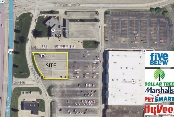 Plus de détails pour National Blvd, Galesburg, IL - Terrain à louer