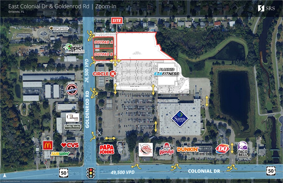 1805 N Goldenrod Rd, Orlando, FL à louer - Aérien - Image 1 de 2