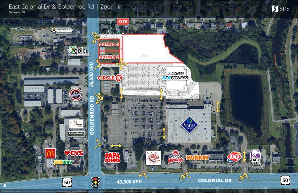 1805 N Goldenrod Rd, Orlando, FL for lease Aerial- Image 1 of 3