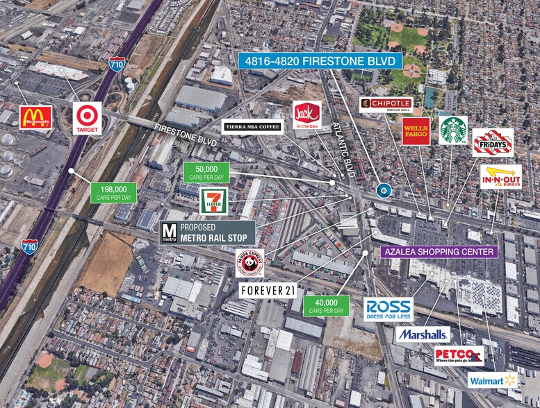 4816-4820 Firestone Blvd, South Gate, CA à louer - Aérien - Image 1 de 10